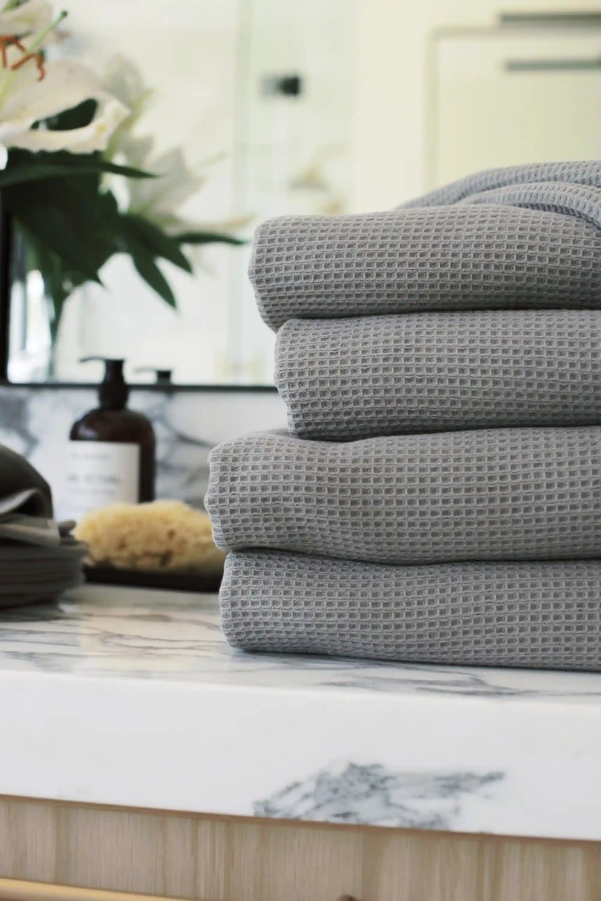 Waffle Bath Towels - Last Chance