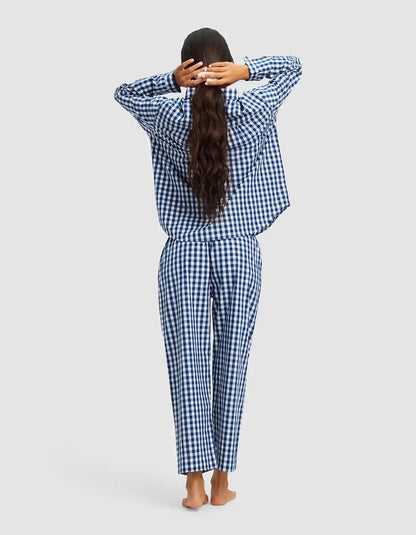 Women's Sutton Long Sleeve Cropped Pajama Set - Last Chance