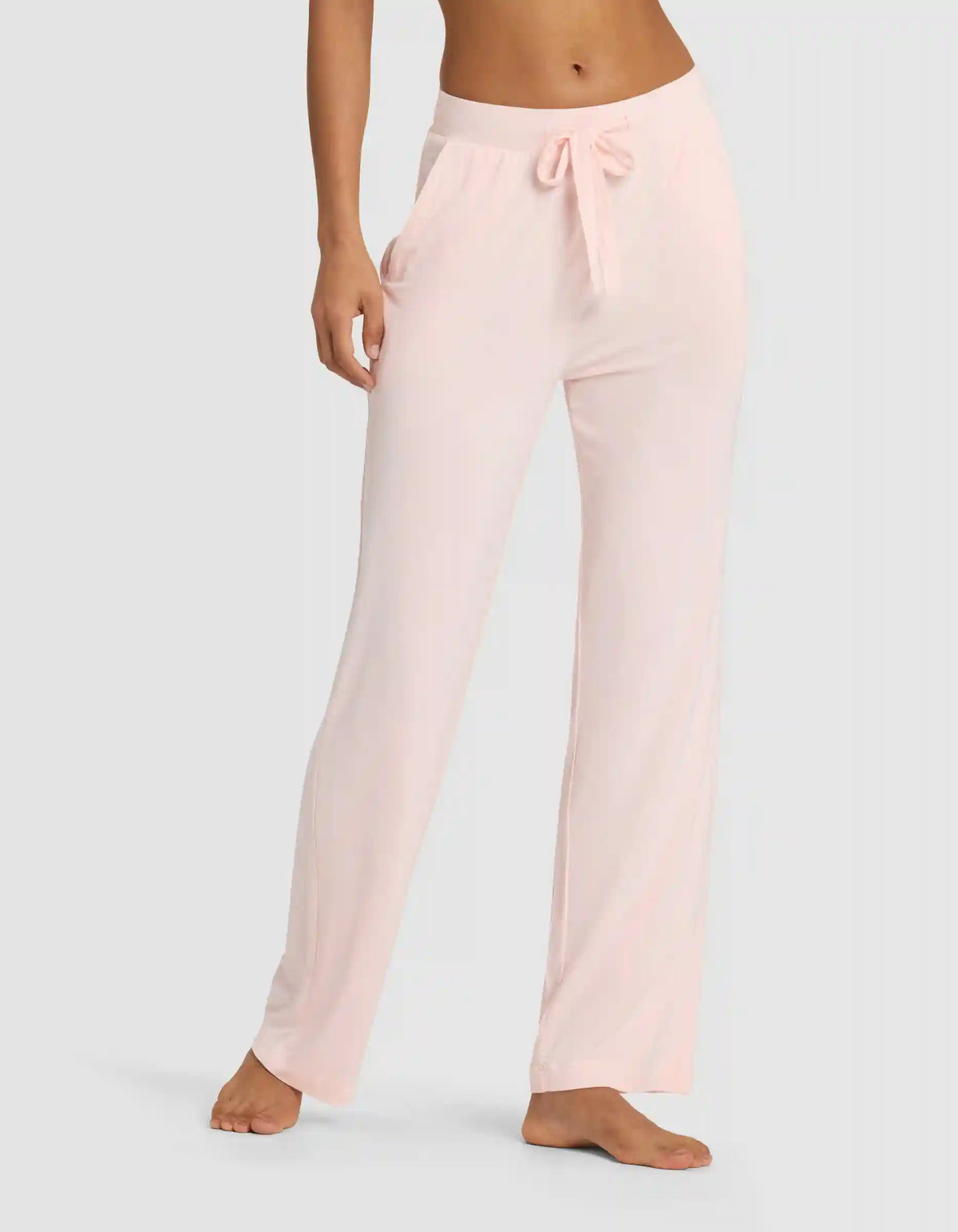 Women's Bamboo Stretch-Knit Long Sleeve Lounge Tee & Pant Set