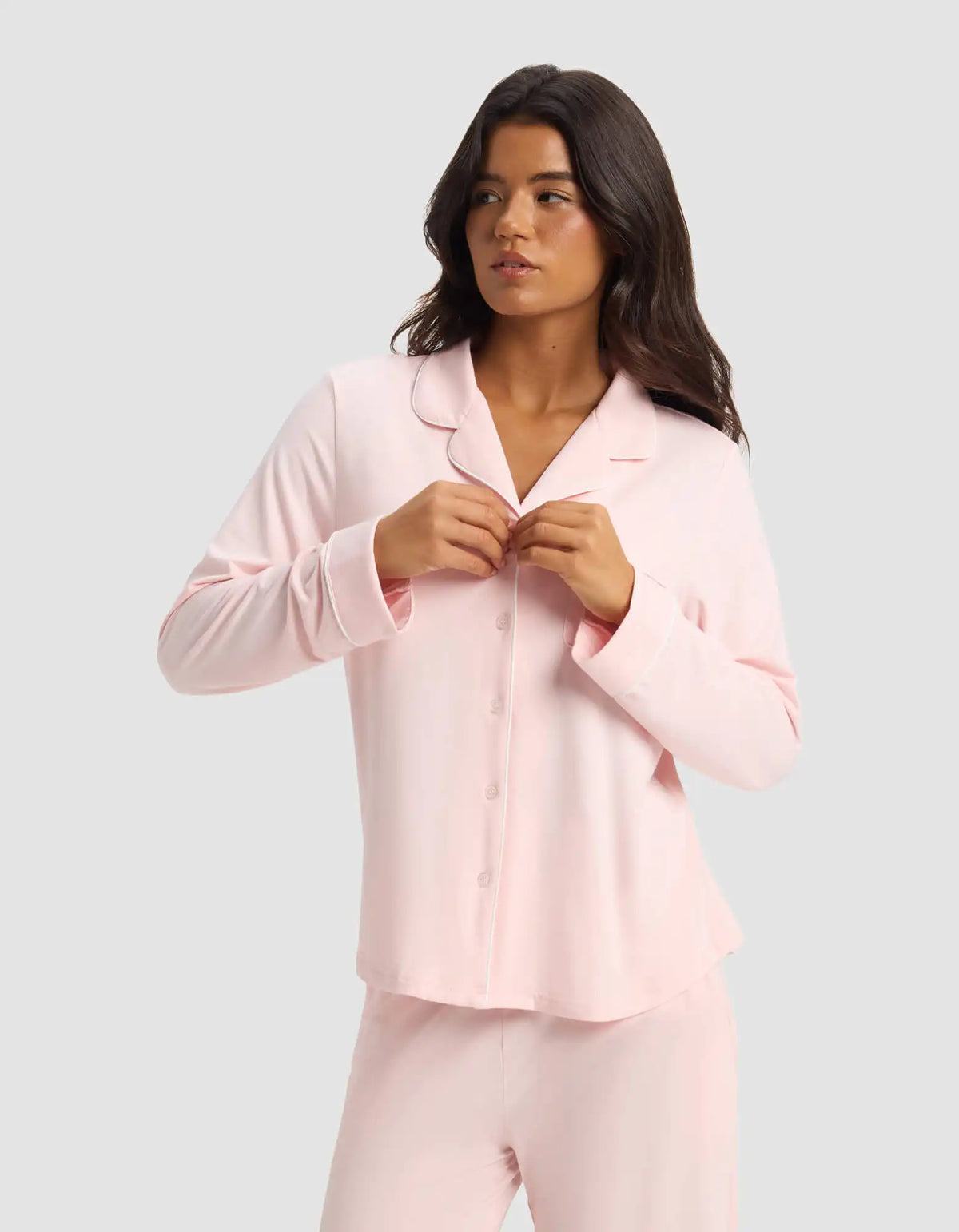 Women's Bamboo Stretch-Knit Long Sleeve Pajama Top