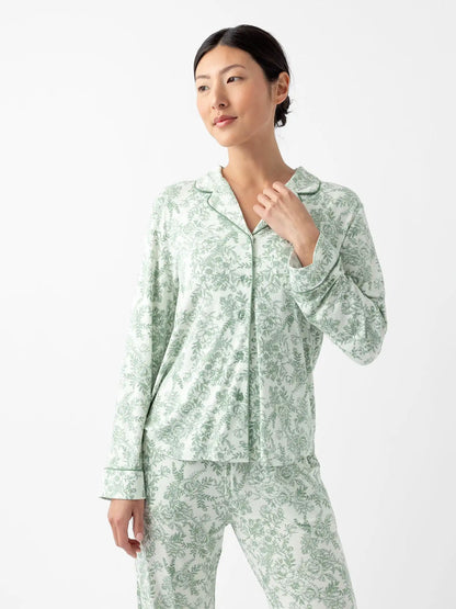Women's Bamboo Stretch-Knit Long Sleeve Pajama Top - Last Chance