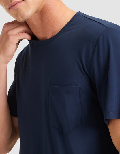 Men's Bamboo Stretch-Knit Short Sleeve Pajama Set