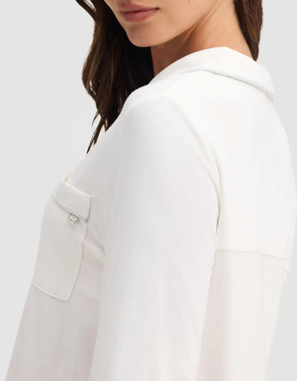 Women's Bamboo Stretch-Knit Long Sleeve Pajama Top